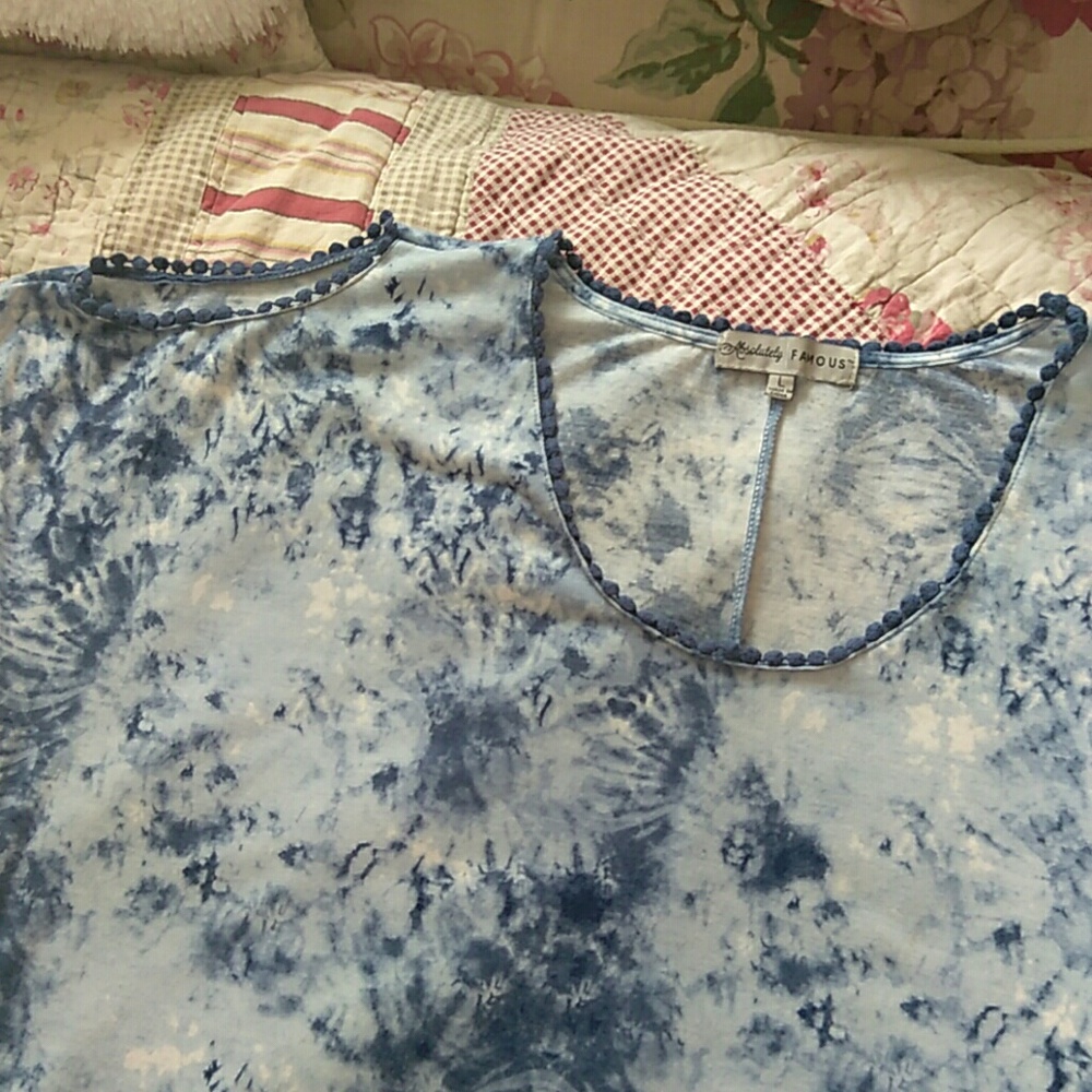 Absolutely Famous Tie Die Top